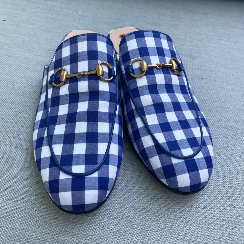 NEW Gucci Gingham Flats